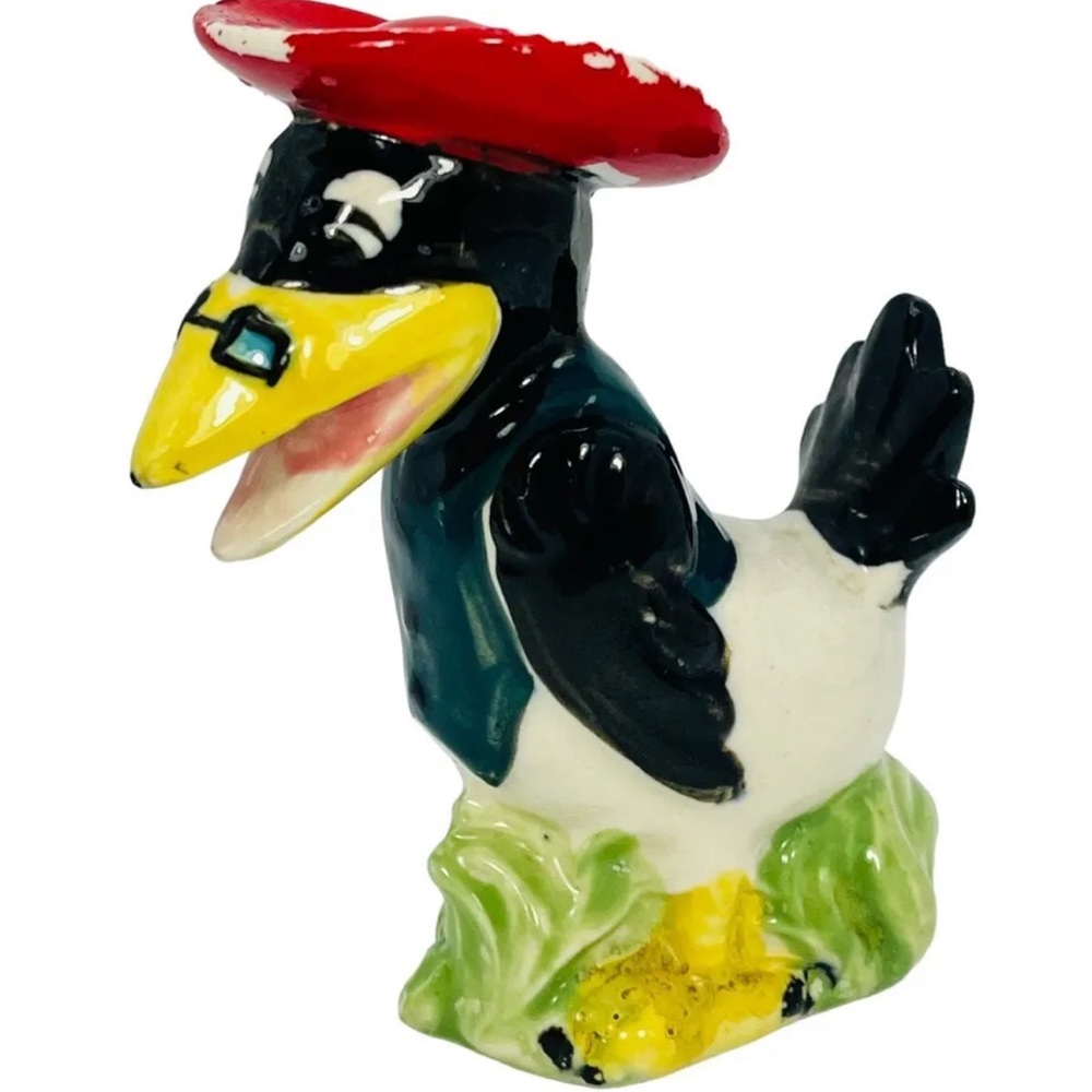 Vintage Enesco Disney Dumbo Crow Preacher Salt Shaker Rare HTF 1950s Japan